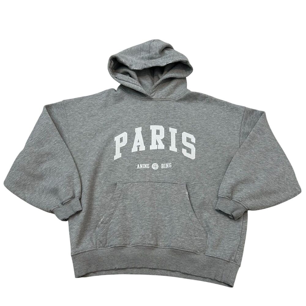 Anine Bing Aiden Paris University Hoodie Size M